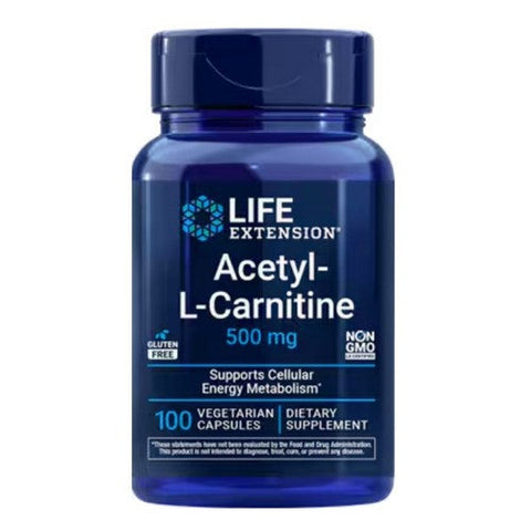 Life Extension, Acetyl L Carnitine, 500 Mg, 100 Veg Caps Life Extension