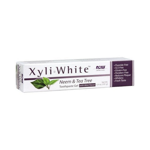 Now Foods, Xyliwhite Neem & Tea Tree Toothpaste, 6.4 Oz Now Foods