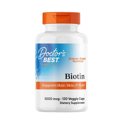 Doctors Best, Biotin, 5,000 mcg, 120 Veg Caps Doctors Best