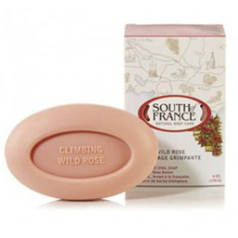 South Of France Soaps, French Milled Oval Soap, Climbing Wild Rose 6 oz South Of France Soaps