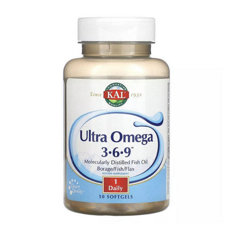 Ultra Omega 3-6-9 50 Softgels by Kal