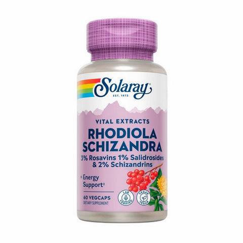 Rhodiola & Schizandra 60 Caps by Solaray
