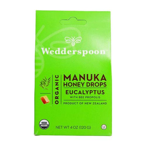 Wedderspoon, Organic Manuka Honey Drops, Eucalyptus 4 OZ Wedderspoon