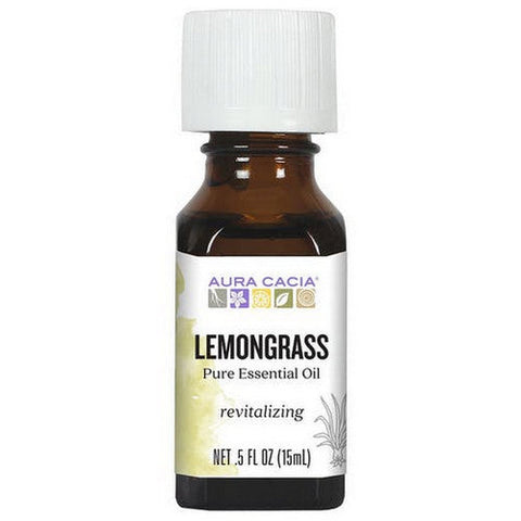 Aura Cacia, 100% Pure Essential Oil Lemongrass, (cymbopagon citratus) 0.5 Fl Oz Aura Cacia