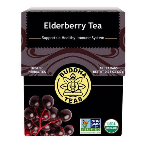 Buddha Teas, Organic Elderberry Tea, 18 Bags Buddha Teas