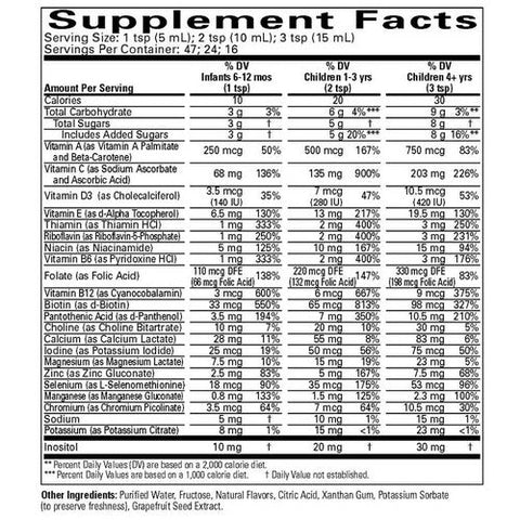 Child Life Essentials, Multi Vitamin & Mineral, 8 FL Oz Child Life Essentials