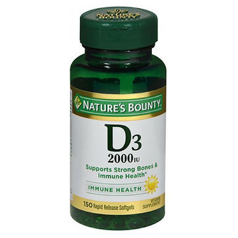 Nature's Bounty, Super Strength D3, 2000 IU, 24 X 150 Softgels Nature's Bounty