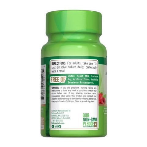 Nature's Truth, B-12 Fast Dissolve Natural Berry Flavor, 1000 Mcg, 120 Tabs Nature's Truth
