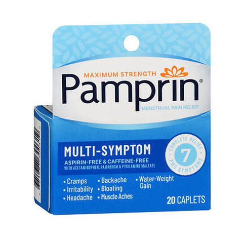 Pamprin, Multi-Symptom Caplets, 20 Tabs Pamprin