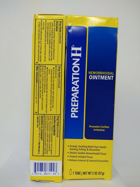 Preparation H, Hemorrhoidal Ointment, 2 Oz Preparation H