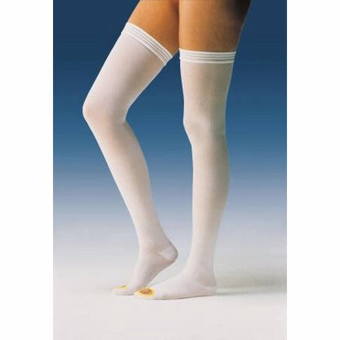 Bsn-Jobst, Anti-embolism Stockings JOBST  Anti-Em/GPT Thigh High Small / Long White Inspection Toe, Box Of 6 Bsn-Jobst