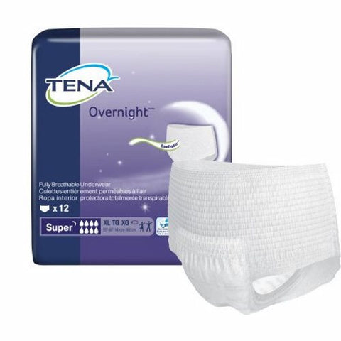 Unisex Adult Absorbent Underwear Case of 48 by Tena