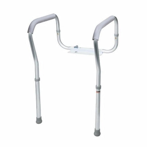 Toilet Safety Rail Carex  Gray Aluminum White 1 Each by Carex