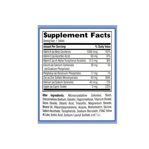 Major Pharmaceuticals, Prosight Vitamin And Mineral, 120 Tabs Major Pharmaceuticals