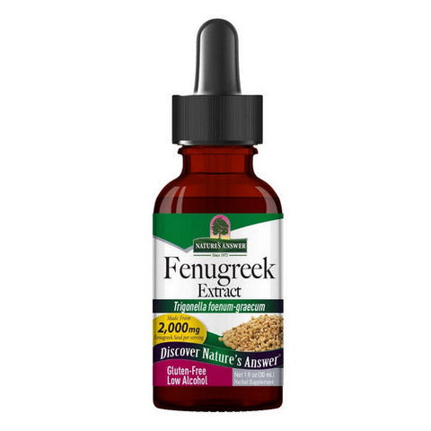 Nature's Answer, Fenugreek Seed Low Alcohol, 2000 Mg, 1 Oz Nature's Answer