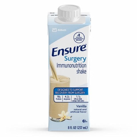 Abbott Nutrition, Ensure Surgery Immunonutrition Shake Vanilla Flavor, Count of 15 Abbott Nutrition