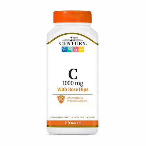 21st Century, Vitamin C with Rose Hips, 1000 Mg, 110 Tabs 21st Century