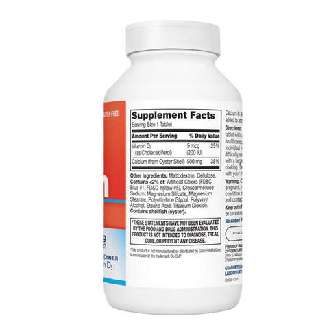 21st Century, Calcium Plus Vitamin D3, 500mg, 400 Tabs 21st Century