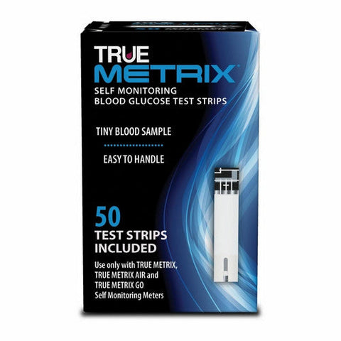 True Metrix, Self Monitoring Blood Glucose Test Strips, 50 Count True Metrix
