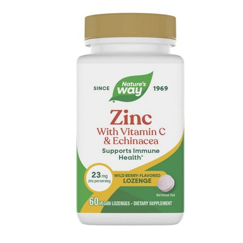 Zinc Lozenges WildBerry 60 Count by Nature's Way