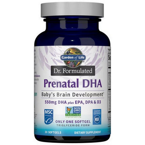 Dr. Formulated Prenatal DHA Strawberry, 30 Softgels by Garden of Life