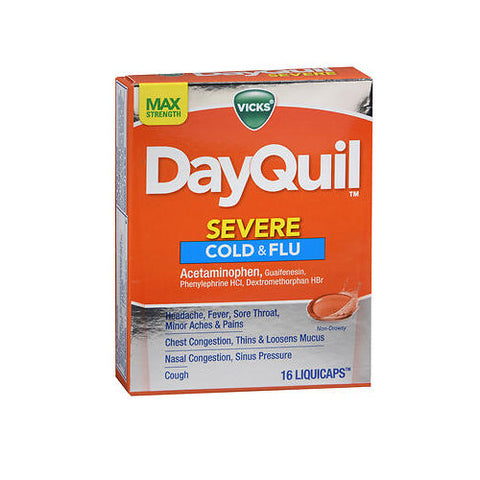 Old Spice, Dayquill Severe Cold & Flu, 16 Liqui Caps Vicks