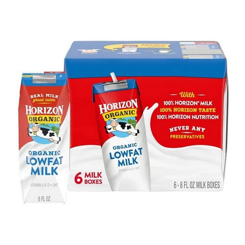 Horizon Organic Milk, Organic Low Fat Milk, 48 Oz(Case Of 3) Horizon Organic Milk