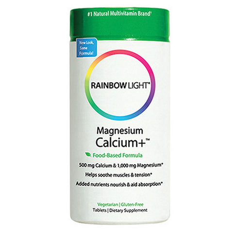 Magnesium Calcium Plus 180 Tabs by Rainbow Light
