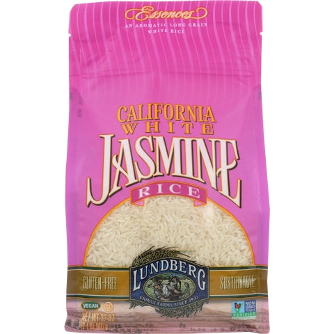 Lundberg, California White Jasmine Rice, 32 Oz(Case Of 6)
