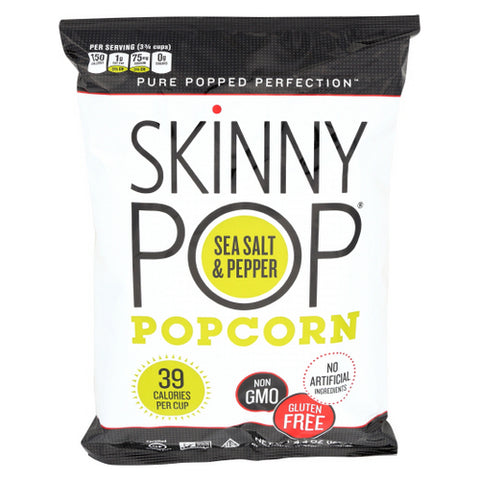 Black Pepper Popcorn Case of 12 X 4.4 Oz by Skinny Pop