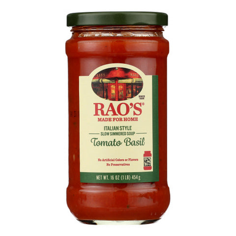 Specialty Food Soup Tomato Basil Case of 6 X 16 Oz by Rao's