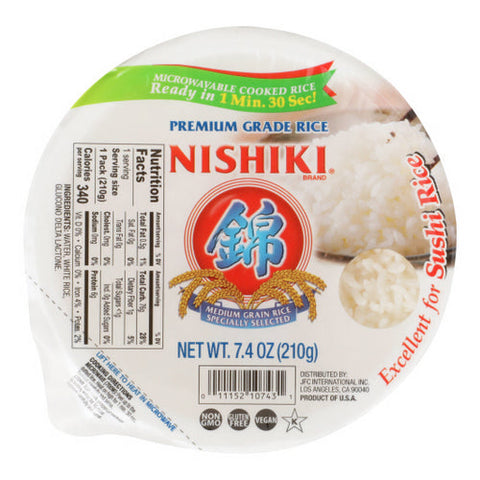 Nishiki, Rice Cooked, 7.4 Oz(Case Of 6) Nishiki
