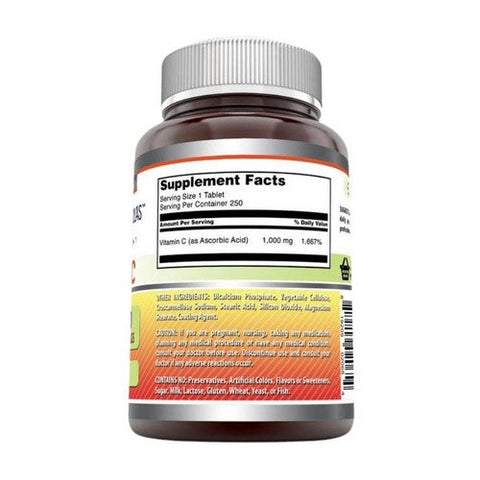 Amazing Nutrition, Amazing Formulas Vitamin C, 1000 mg, 250 Tabs Amazing Nutrition
