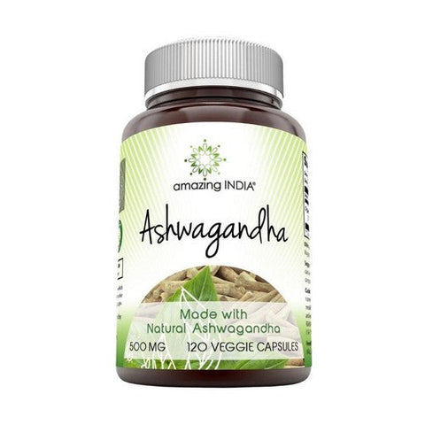 Amazing Nutrition, Amazing India Ashwagandha, 500 mg, 120 Veg Caps Amazing Nutrition