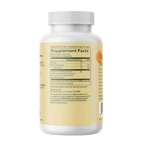 Om Mushrooms, Lion's Mane Mushroom Superfood, 180 Veg Caps Om Mushrooms