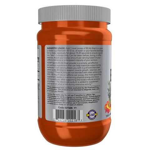 Now Foods, BCAA Blast Powder, Tropical Punch 21.16 Oz Now Foods