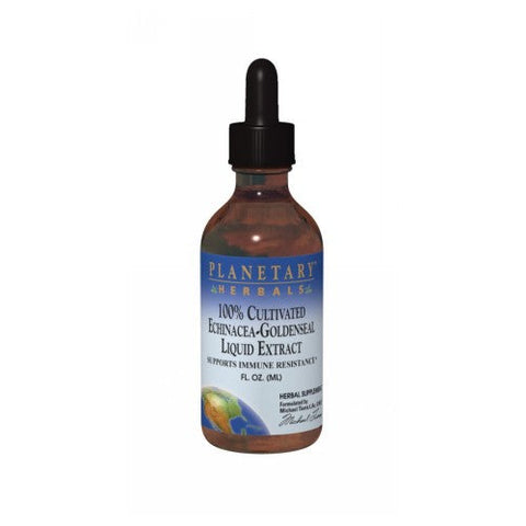 Planetary Herbals, 100% Cultivated Echinacea-Goldenseal Liquid Extract, 2 Fl Oz Planetary Herbals