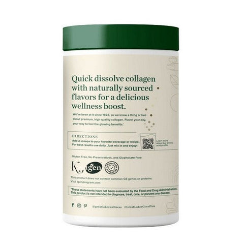 Great Lakes Wellness, Wellness Grass-Fed Bovine Collagen Peptides Vanilla, 10 Oz Great Lakes Wellness