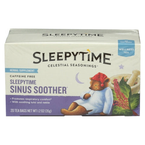 Celestial Seasonings, Sleepytime Sinus Soother Tea, 20 Bags (Case of 6) Celestial Seasonings