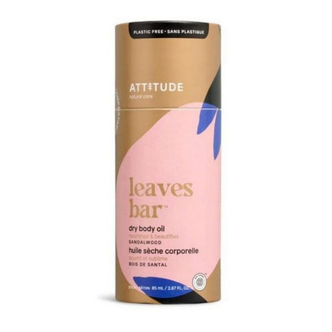 Leaves Bar Dry Body Oil Sandalwood 3 Oz by Attitude