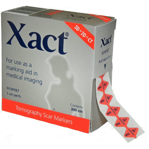Xact, Radiology Skin Marker Scar Red, Box Of 1 Xact