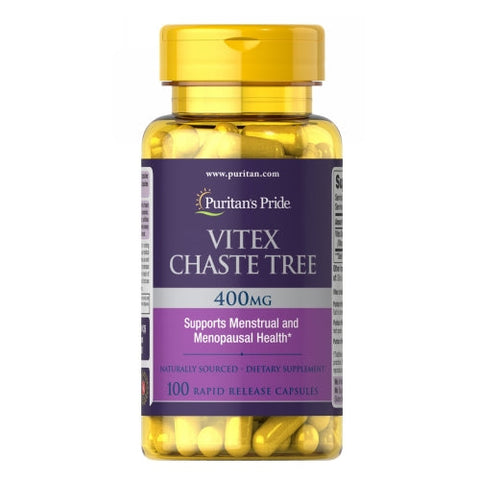 Puritan's Pride, Vitex Chaste Tree, 400 mg, 50 Capsules Puritan's Pride