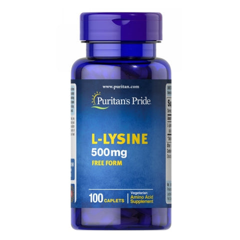 Puritan's Pride, L-Lysine, 500 mg, 100 Caplets Puritan's Pride