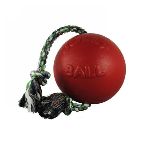 Jolly Pets, Jolly Romp-N-Roll Dog Toy 6" Red, 1 Count Jolly Pets