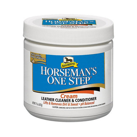 Absorbine, Horseman's One Step Leather Cleaner & Conditioner Cream, 15 Oz
