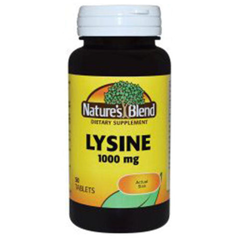 Nature's Blend, Lysine, 1000 mg, 50 Tabs Nature's Blend