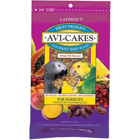 Lafeber, Lafeber Company Fruit Delight Avi-Cakes Parrot Treat, 1 Each/8 Oz Lafeber