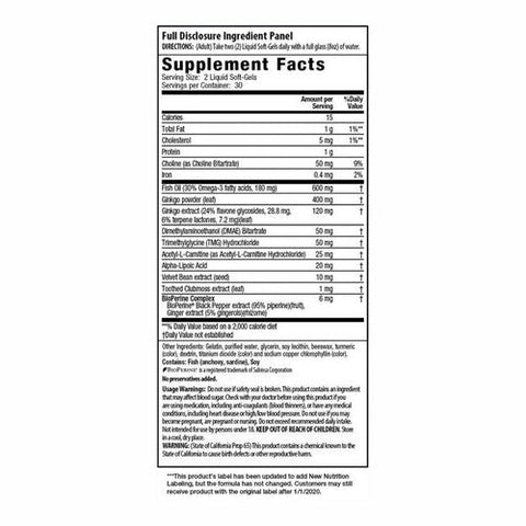 Irwin Naturals, Ginkgo Smart Maximum Focus & Memory, 60 Count Irwin Naturals