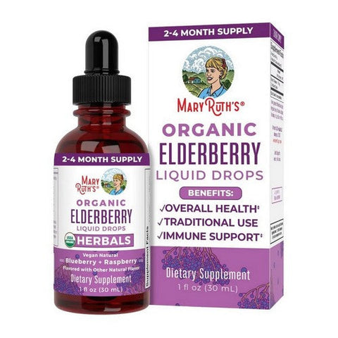 MaryRuth's, Organic Elderberry Liquid Drops, 1 Oz MaryRuth's