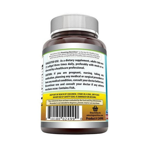 Amazing Nutrition, Amazing Omega Fish Oil, 1,000 mg, 400 Softgels Amazing Nutrition